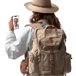 Consulta online do viajante no Médico na Net, com aconselhamento médico para viagens