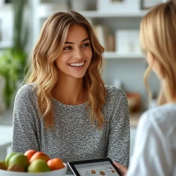 Consulta de nutrição online focada na perda de peso com aconselhamento personalizado
